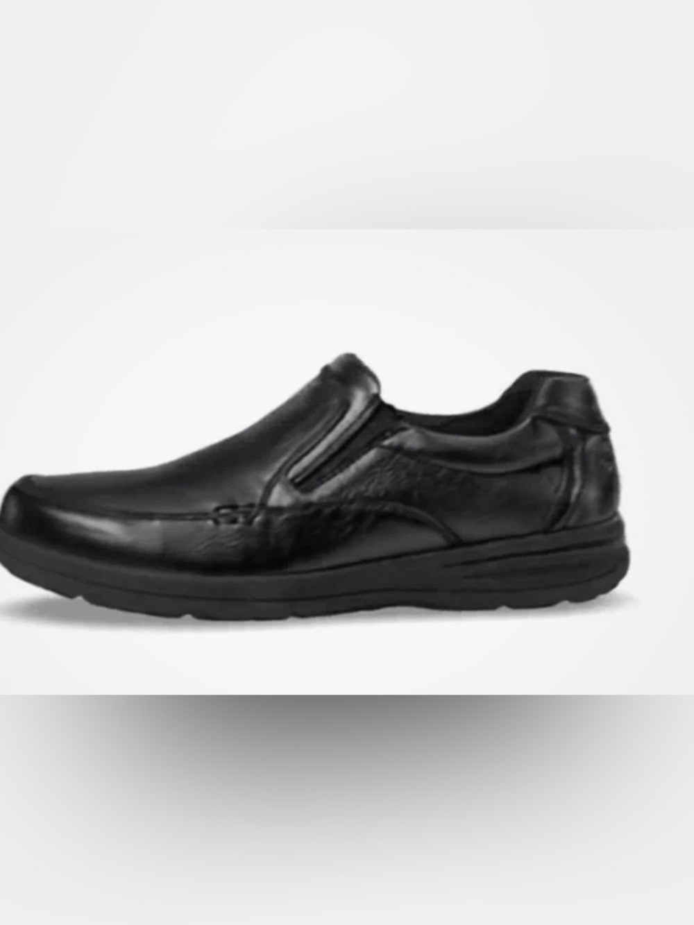 Nunn Bush Black Leather Slip-On Loafer